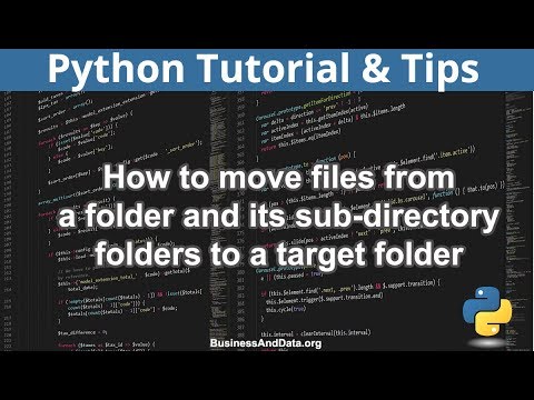 How to move files in a folder and its sub-directory folders to a target folder in Python