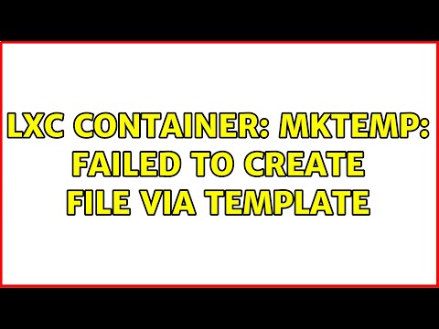 LXC container: mktemp: failed to create file via template