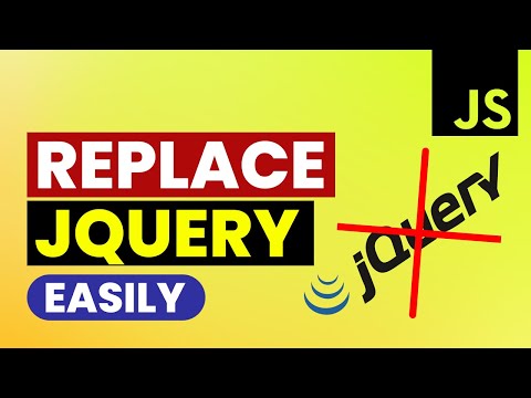 Replace jQuery with Vanilla JavaScript Code Easily | jQuery vs JavaScript