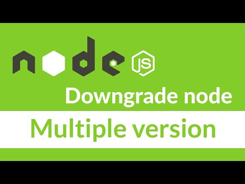 How to install multiple node js or older version of node js (nvm)