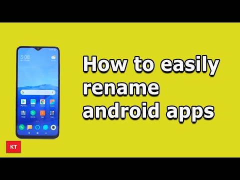 How to easily rename apps on android device | Without root