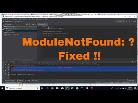 ModuleNotFoundError: No module named 'selenium'  Python Pycharm | how to fix module not found error