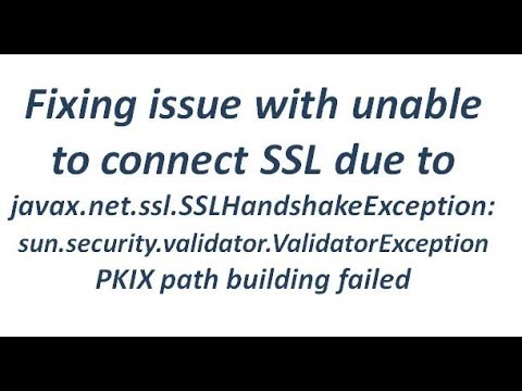 Unable to connect to SSL due to javax.net.ssl.SSLHandshakeException