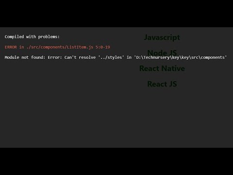 Module not found: Error: Can't resolve '../styles' Compiled with problems Reactjs styles.css solved