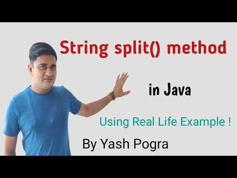 Java String split() method | Java split String by space | java split method examples