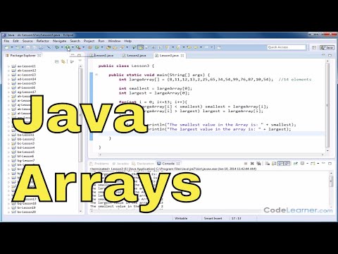 Java Tutorial - 03 - Search for the Max and Min Value of an Array