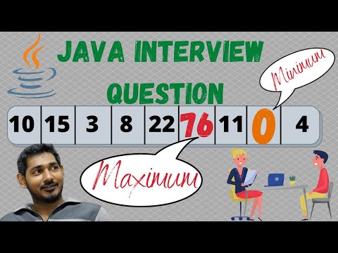 How do you find the max value in an array in Java | Find min and max value array in java