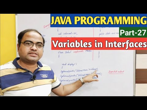 JAVA PROGRAMMING | Part-27 | Variables in Interfaces