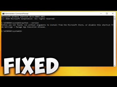 How to Fix Python Was Not Found Run Without Arguments to Install From the Microsoft Store Error