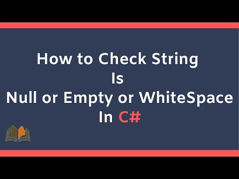 How to Check String is null or Empty or Whitespace in C#