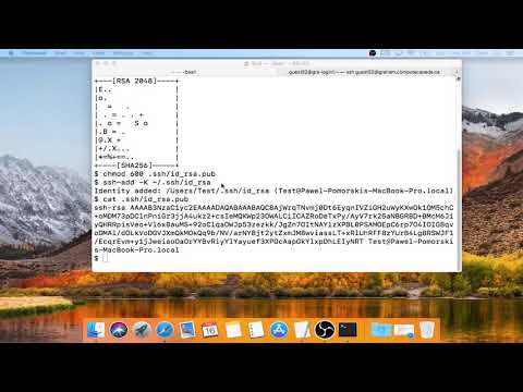 Using SSH keys on Mac