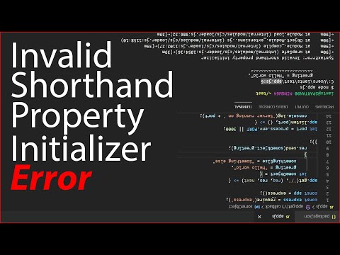 Invalid Shorthand Property Initializer - Fix!