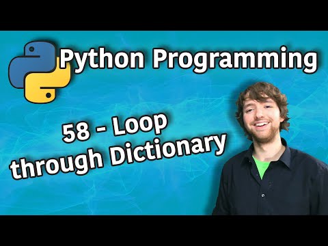 Python Programming 58 - Loop through Dictionary