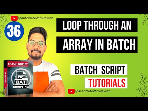 Batch Script Loop Through Array | Batch Script Array