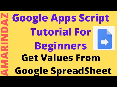 How To Get Spreadsheet Values Using Google Apps Script