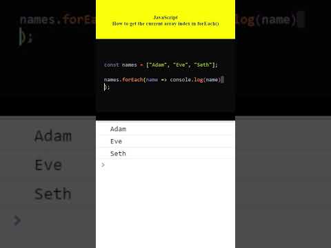 JavaScript: How to get the current index of an array while using forEach