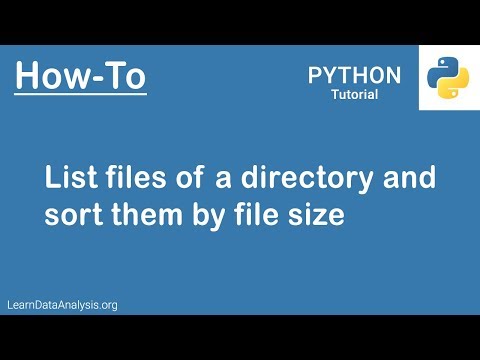 List files of a directory and sort the files by file size in Python