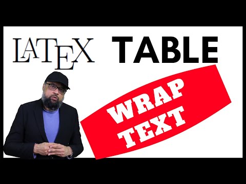 Latex Table Wrap Text