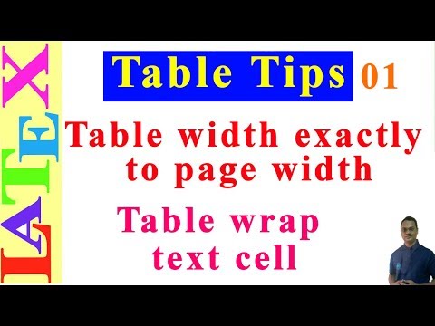 Table Formatting in Latex-01 (LaTeX Tips/Solution- 18)