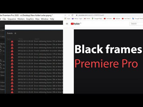 Partially black video - Error retrieving frame, Frame substitution recursion attempt (Premiere Pro)