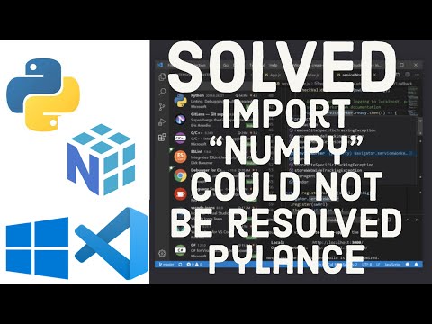 SOLVED : Import NumPy could not be resolved from source Pylance (reportMissingModuleSource)