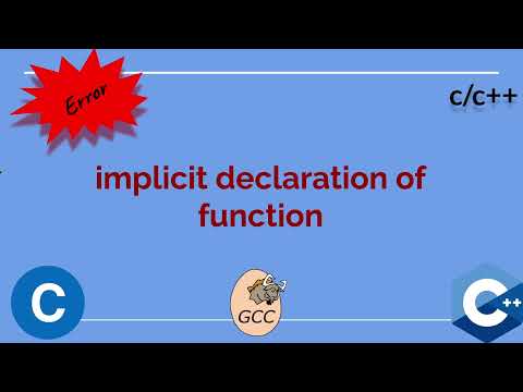 implicit declaration of function