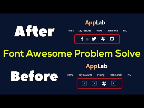 Font Awesome Icon Problem Solve | Font Awesome Icon Not showing