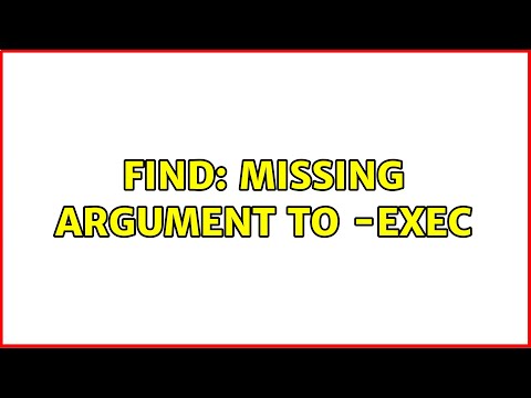 Unix & Linux: find: missing argument to -exec (4 Solutions!!)
