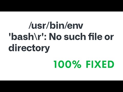 WSL /usr/bin/env: ‘bash\r’: No such file or directory [PROBLEM SOLVED]