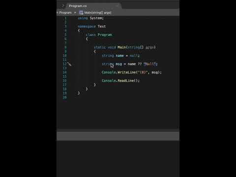 C# Double question mark operator