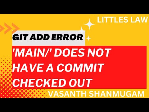 Git add error - error: 'main/' does not have a commit checked out
