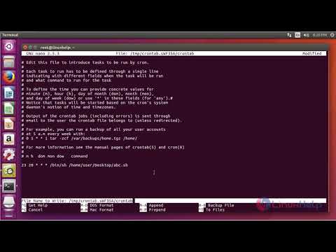 How to schedule a Cron Job to run a script on Ubuntu 16.04