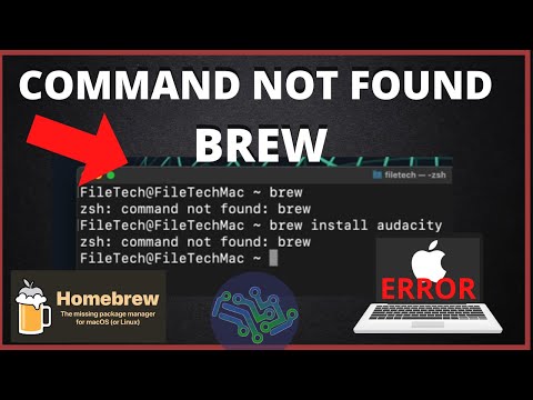 zsh command not found brew | FIX ERROR How to Install Homebrew