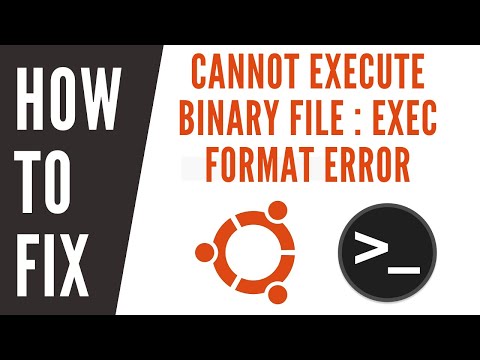 Bash ./ Executable : Cannot Execute Binary file : Exec Format Error