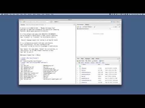 RStudio Basics: Setting your Working Directory