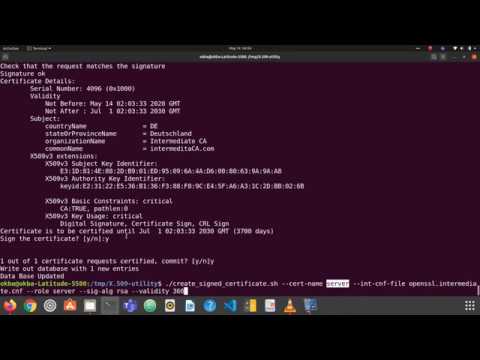 Generate X.509 Certificates Using OpenSSL