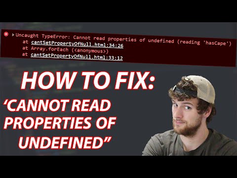 How To Fix 'Uncaught TypeError: Cannot read properties of undefined' - JavaScript Debugging