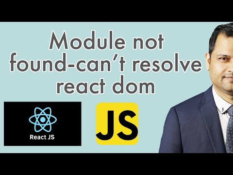 module not found error | can not resolve react dom module