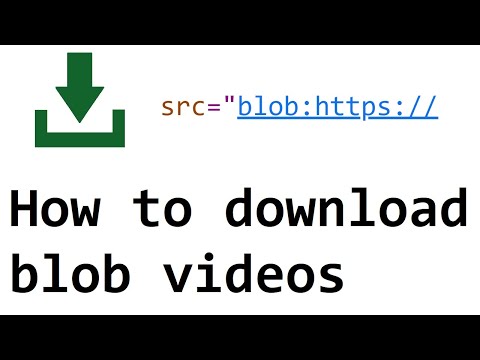 How to download blob URL videos