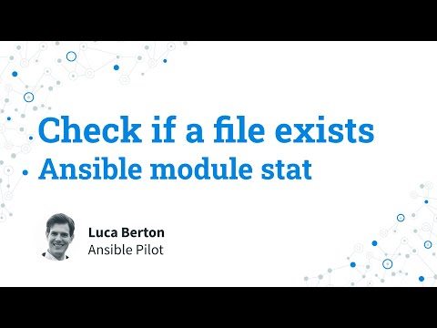 Check if a file exists - Ansible module stat