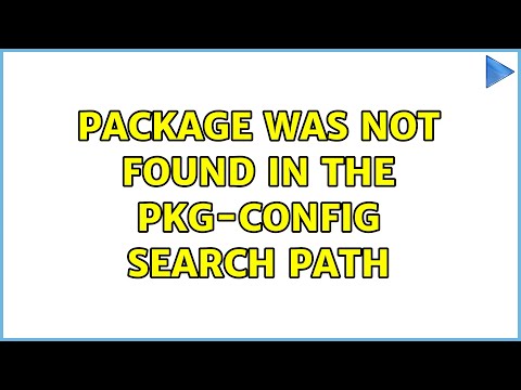 Ubuntu: Package was not found in the pkg-config search path