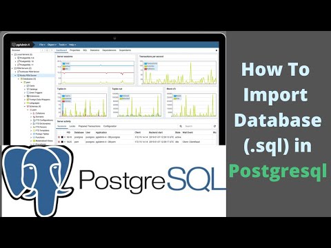 How to Import Database(.sql) in PostgreSql