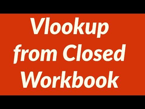 How to perform Vlookup from Closed Workbook