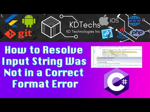 How to Resolve Input String Was Not in a Correct Format Error