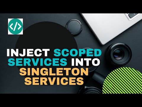 ASP.Net Core: How to inject scoped services into singleton services (or background services)