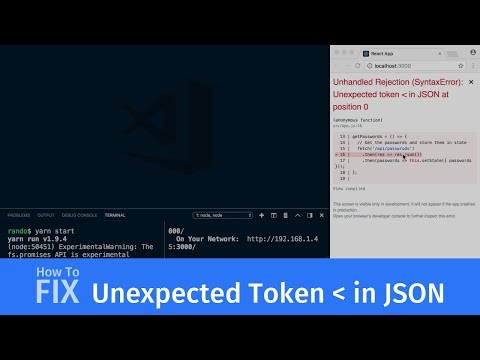 How to fix Unexpected Token in JSON error (for web developers)