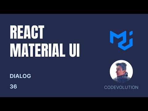 React Material UI Tutorial - 36 - Dialog