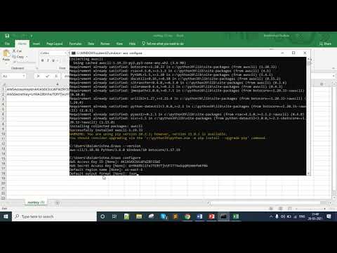 how to setup boto3 and AWS credentials on windows 10 | aws command line configuration | aws cli