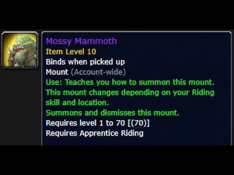Speck of Bronze Dust and the Mossy Mammoth Mount.  Where to find it and what it looks like!