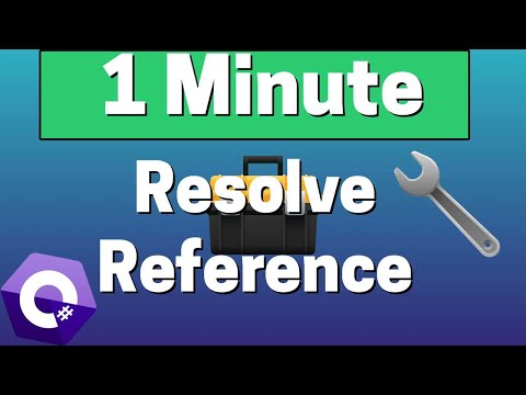 Resolve Reference Issue | C# .NET (2020)